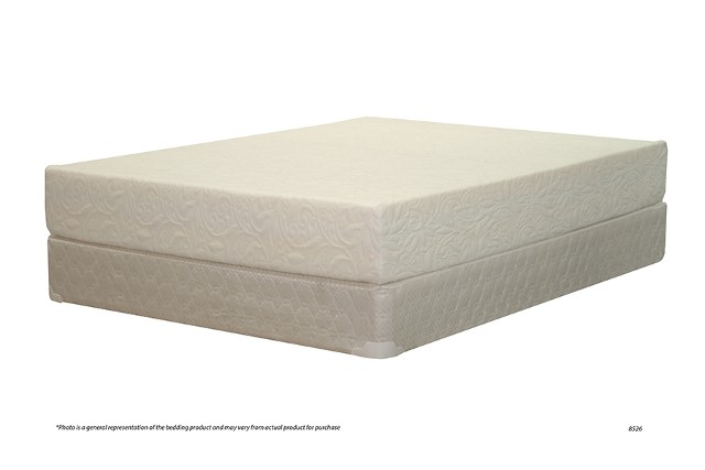 White mattress with a textured top
